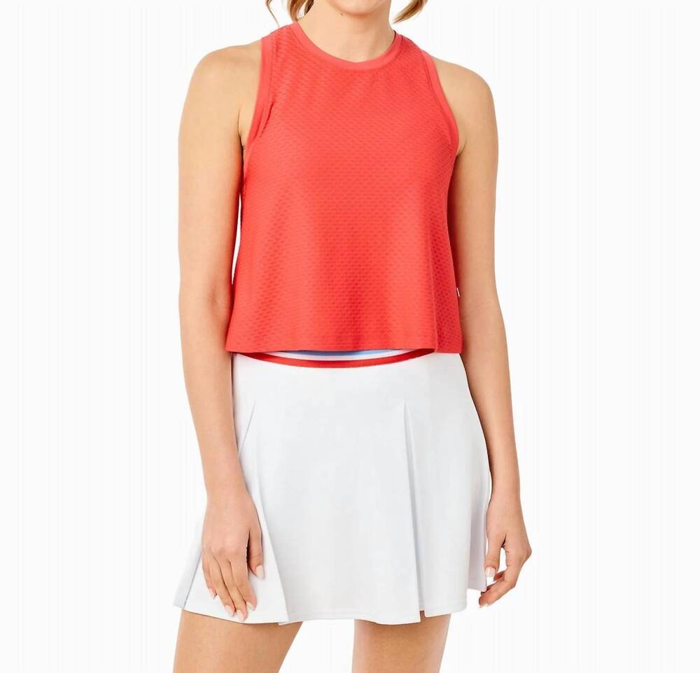 NEW ADDISON BAY active mesh every other day tank top in ruby